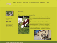 Tablet Screenshot of gite-ferme-jura.fr